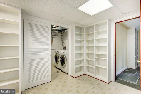 a view of a storage & utility room