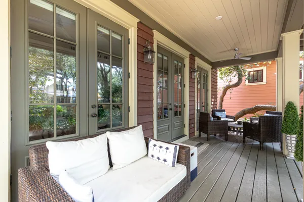 a view of an outdoor space and a lake view