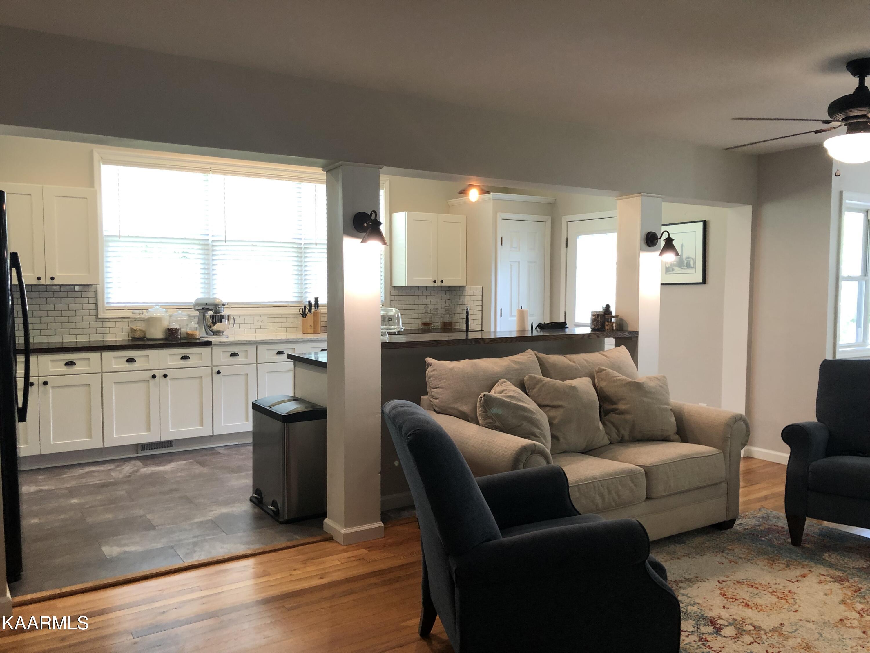 Kitchen From Living Room