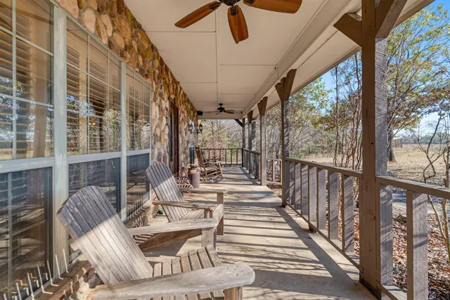 a view of living room and balcony