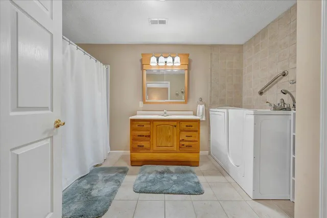 a house view with a garden space