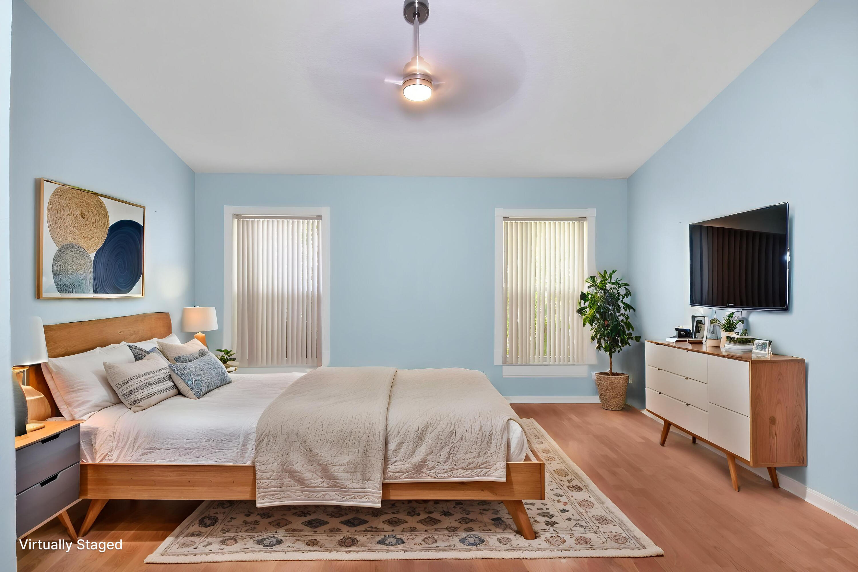 1959 Northwest Marsh Rabbit Lane Jensen Beach, FL 34957 - Photo 23 of 46 Staged Primary Bedroom