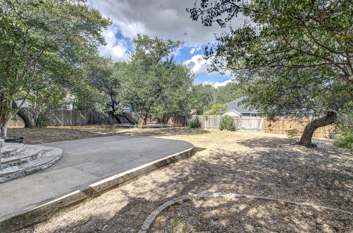 1401 Deepwoods Trail Leander, TX 78641 - Photo 34 of 34 a view of a yard with plants and trees