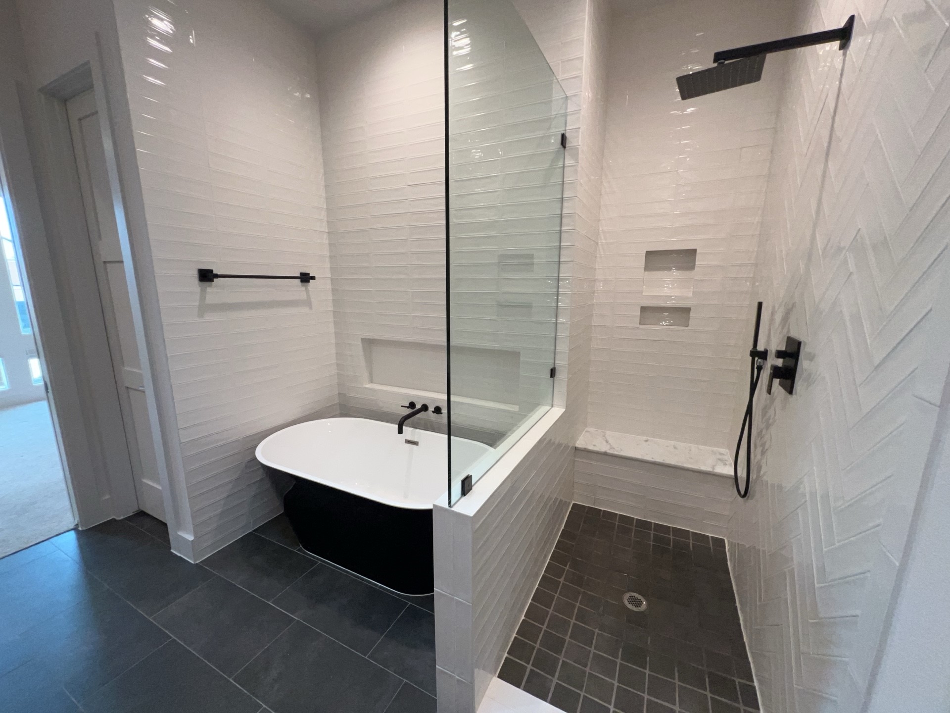 2414 Gray Street Houston, TX 77003 - Photo 9 of 14 a bathroom with a sink and a shower