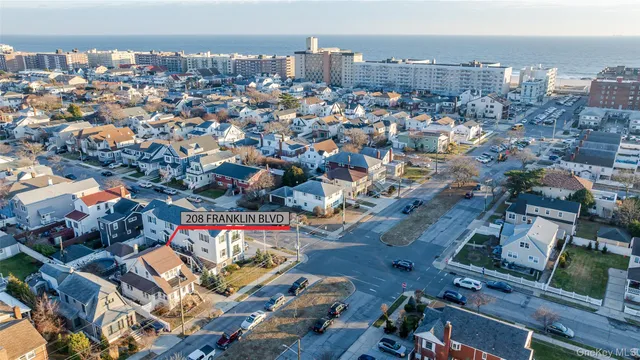 an aerial view of a city with lots of residential buildings