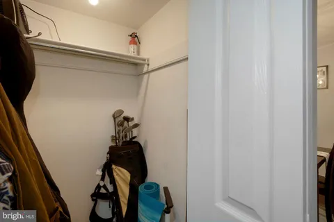 a view of a hallway with workspace