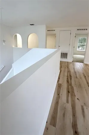 a bed room with a bed