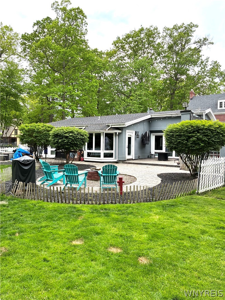5079 Forest Road Lewiston, NY 14092 - Photo 47 of 50 PATIO, FIRE PIT, SAFETY FENCING - PRIVACY