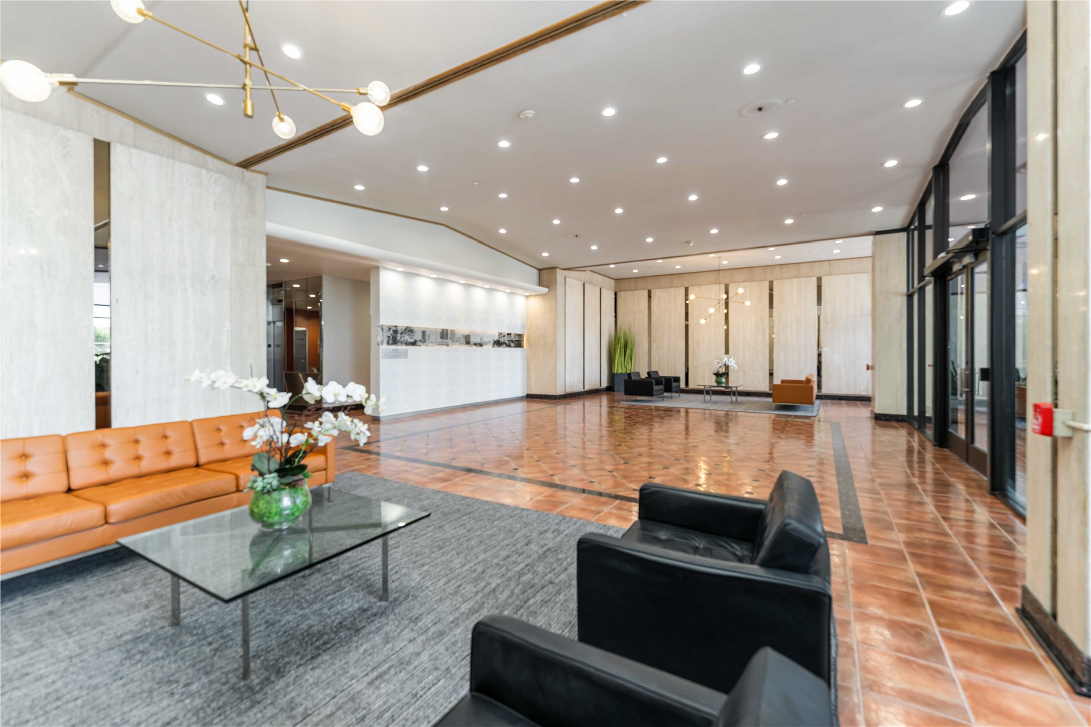 2016 Main Street, Unit 2305 Houston, TX 77002 - Photo 19 of 26 a living room with furniture and a large window