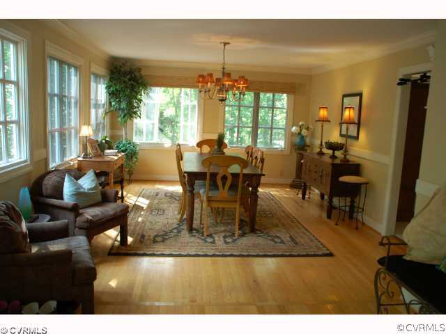 13421 Kingsmill Road Midlothian, VA 23113 - Photo 8 of 12 a view of a dining room with furniture window and outside view