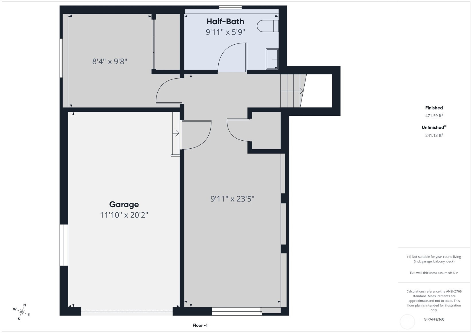 1023 North Adams Street Republic, WA 99166 - Photo 32 of 33 a picture of a wall with a white wall and a refrigerator