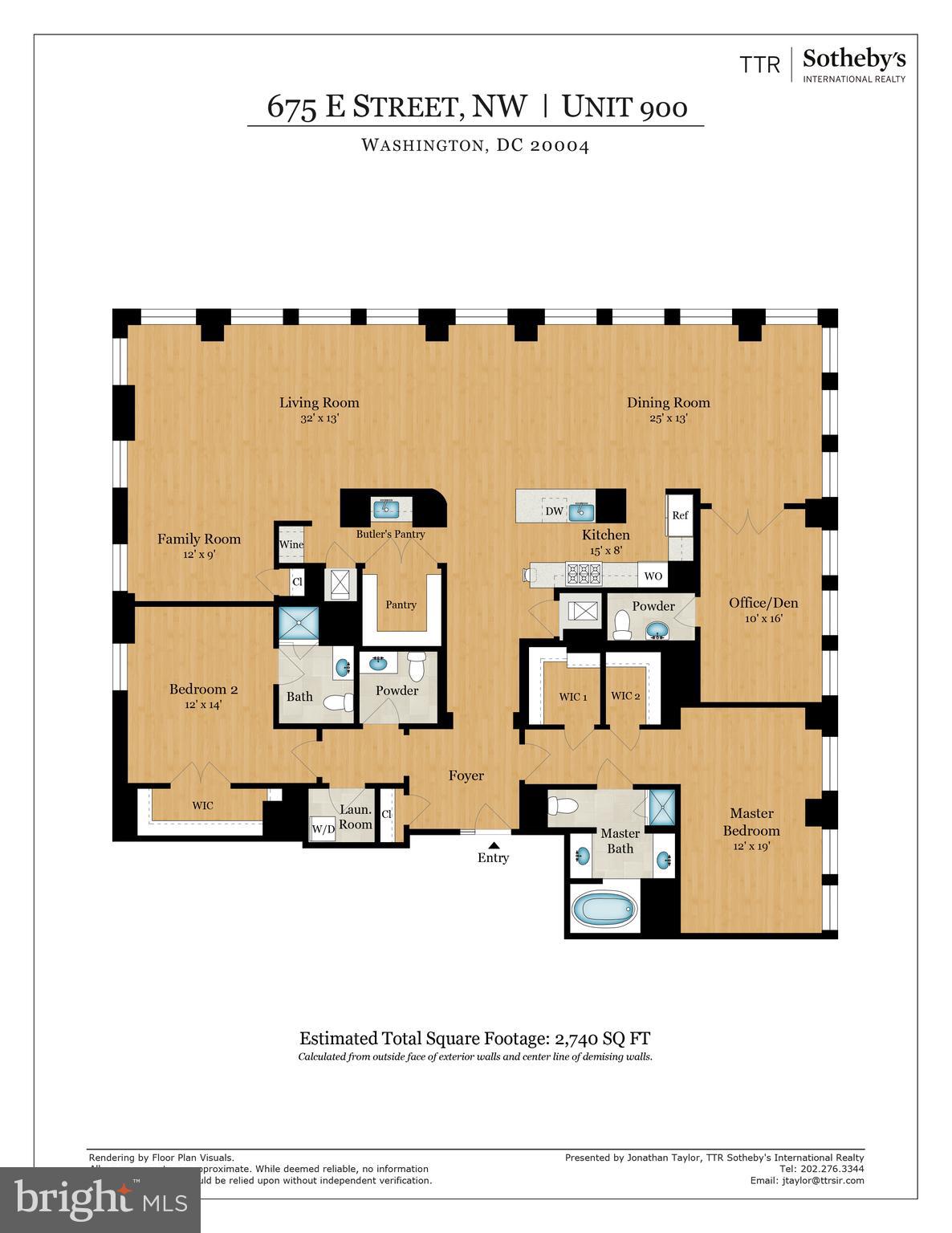 675 E Street Northwest, Unit 900 Washington, DC 20004 - Photo 46 of 46 Floor plan