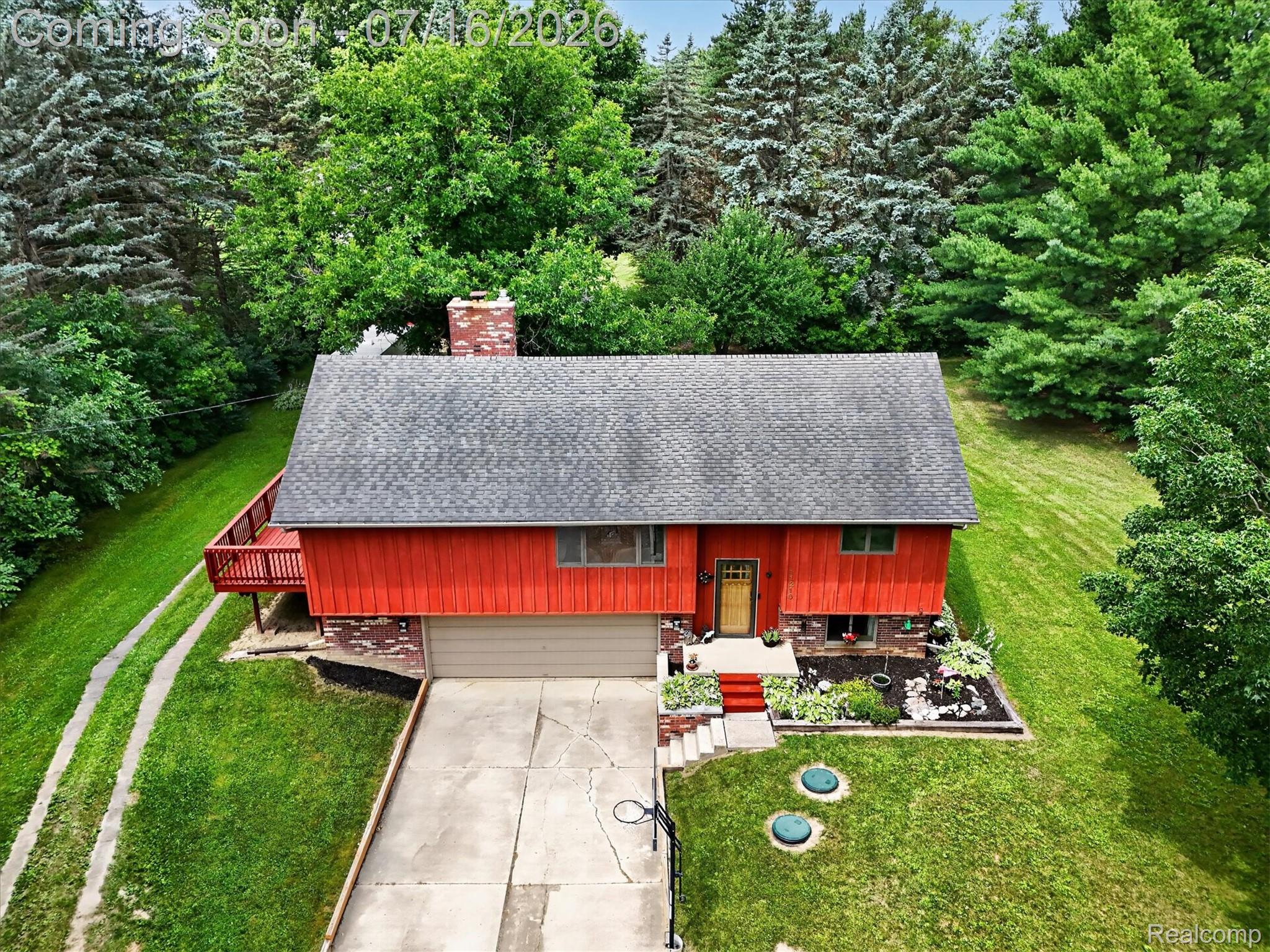 11210 Linden Road Linden, MI 48451 - Photo 48 of 61 Aerial view of front of property