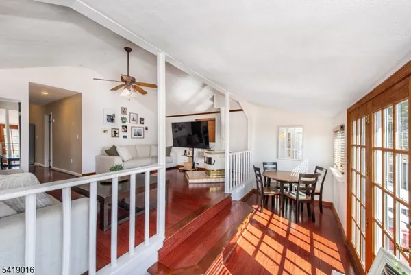 a view of livingroom with furniture and wooden floor