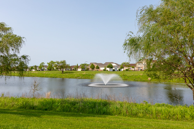 2940 Chevy Chase Lane Naperville, IL 60564 - Photo 38 of 38 a view of a lake with a yard and potted plants