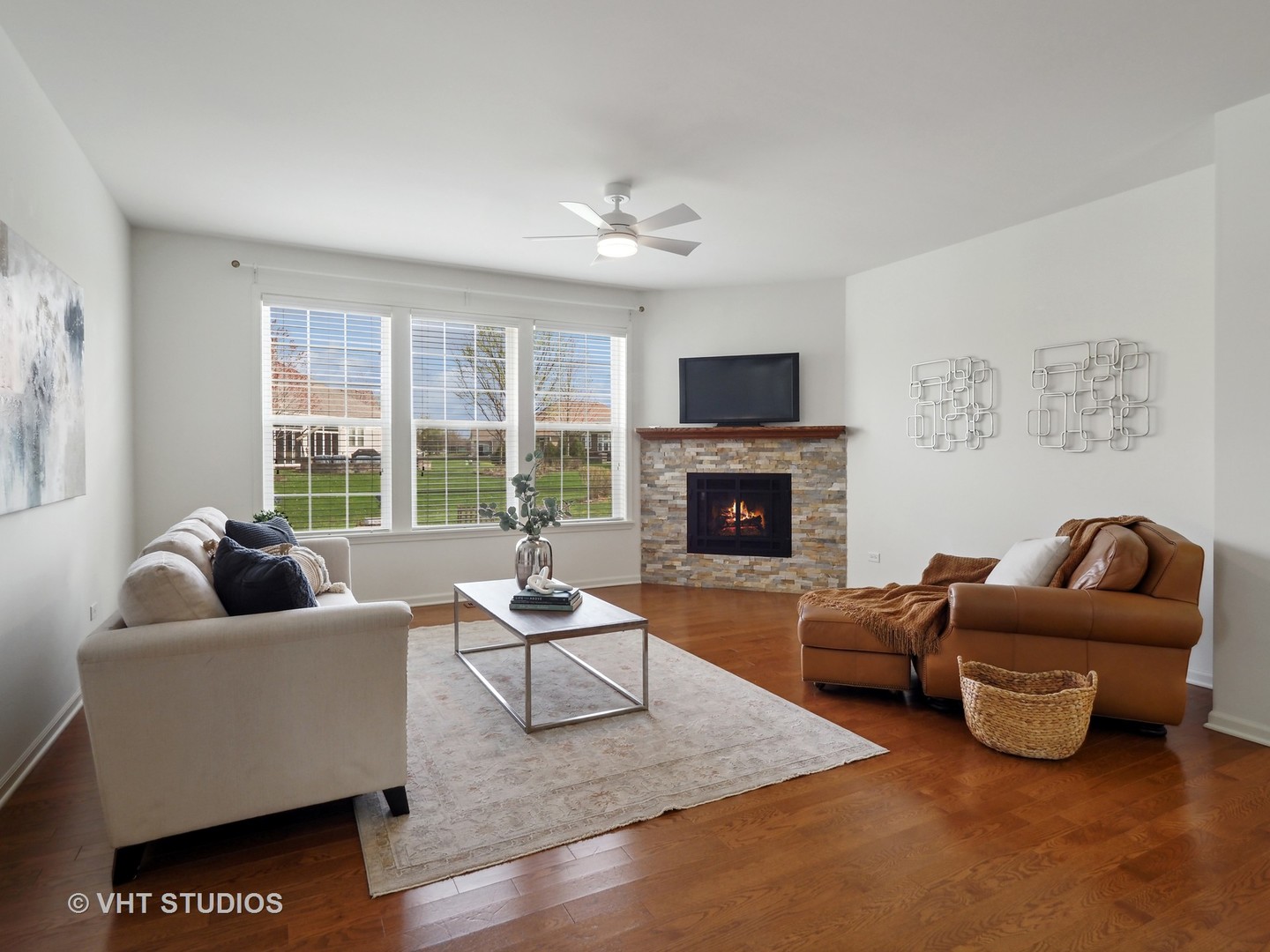 2940 Chevy Chase Lane Naperville, IL 60564 - Photo 6 of 38 a living room with furniture and a fireplace