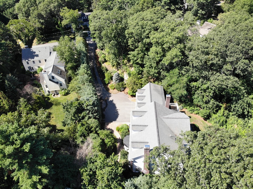 45 Arnold Road Wellesley, MA 02481 - Photo 6 of 15 an aerial view of a house with a yard