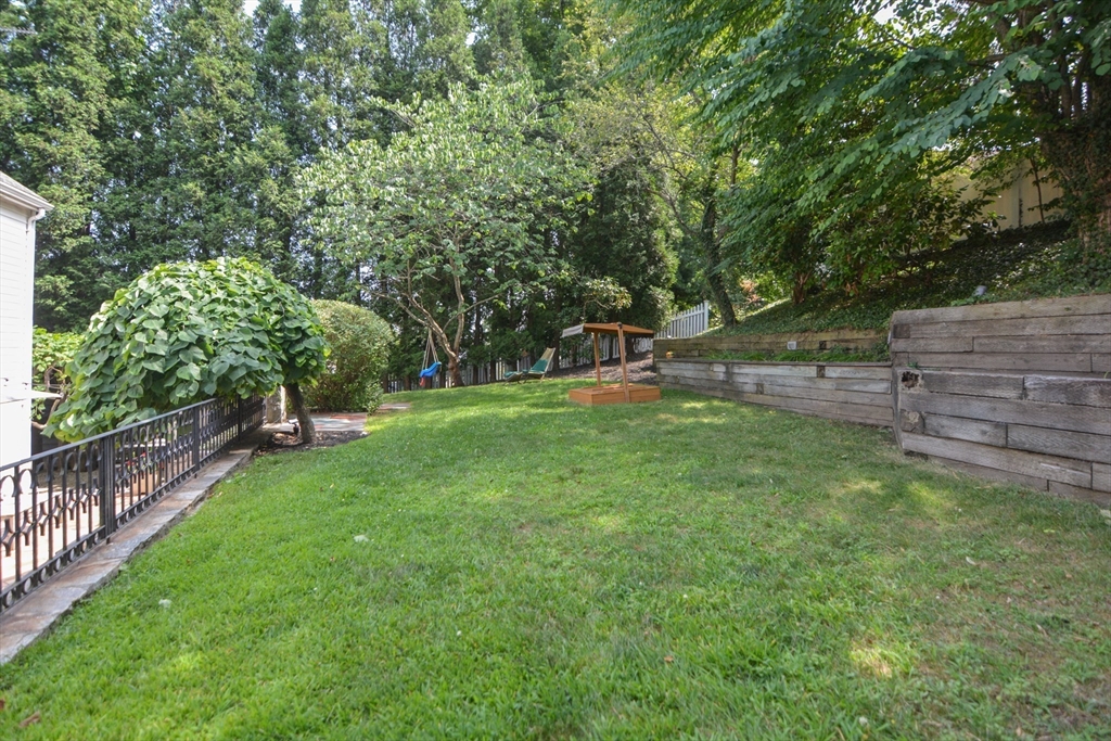 10 Radcliffe Road Belmont, MA 02478 - Photo 17 of 19 a view of a backyard with a garden