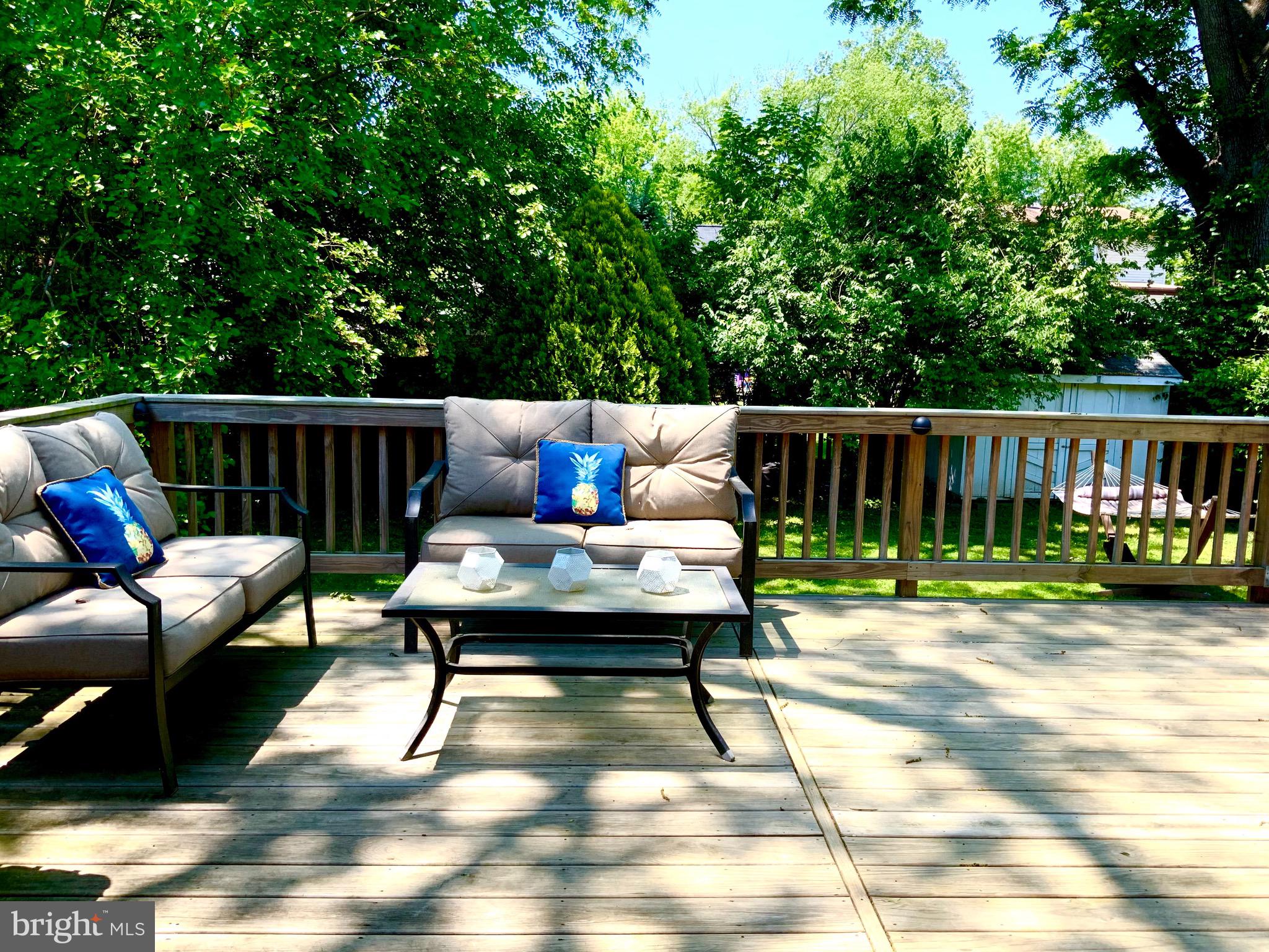 Ideal deck off the dining room...