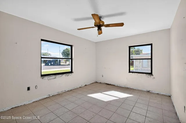 a view of an empty room