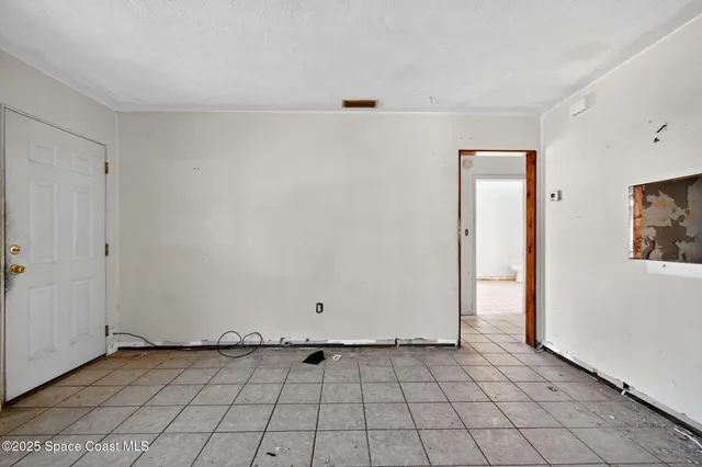 a view of an empty room