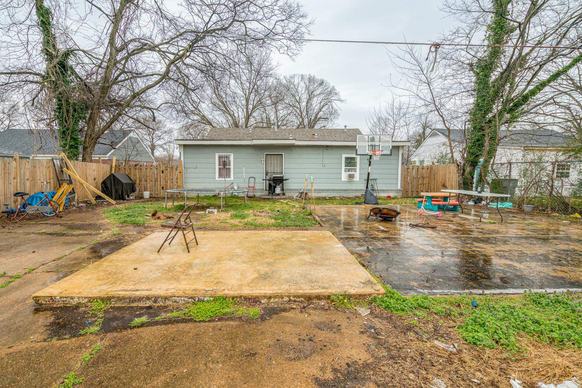 2941 North Radford Road Memphis, TN 38114 - Photo 25 of 25 a view of a house with a yard covered in snow