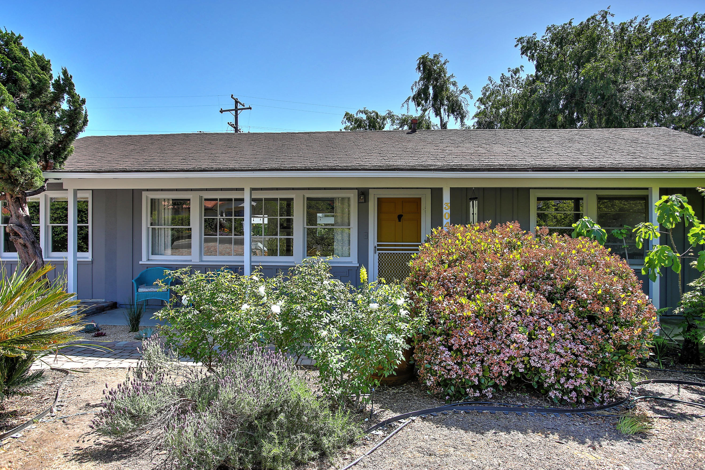 3041 Foothill Road Santa Barbara, CA 93105 - Photo 3 of 25 a view of a house with a yard