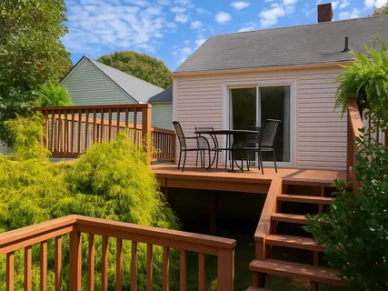 a view of a trees with a yard