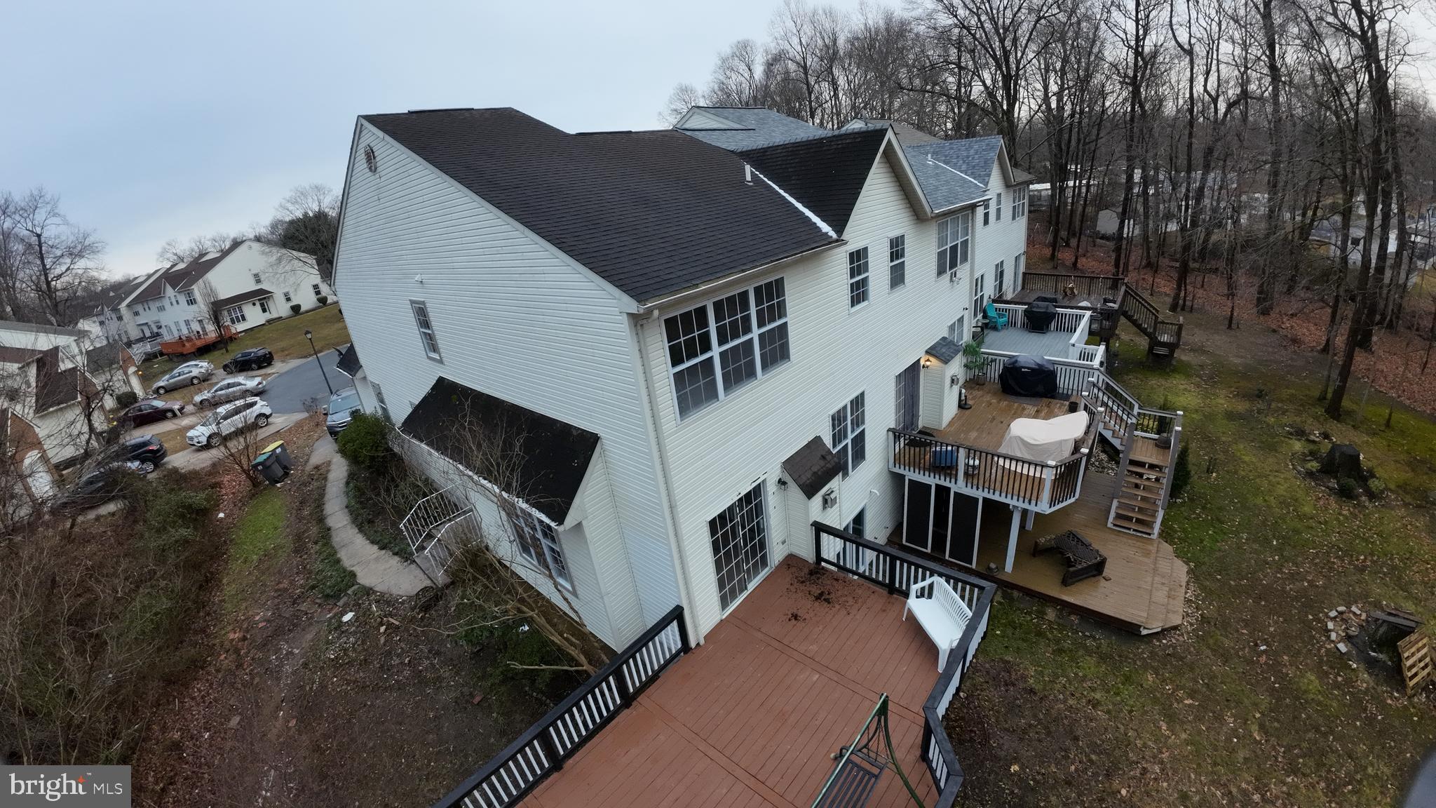 247 Becks Woods Drive Bear, DE 19701 - Photo 54 of 58 an aerial view of a house with backyard