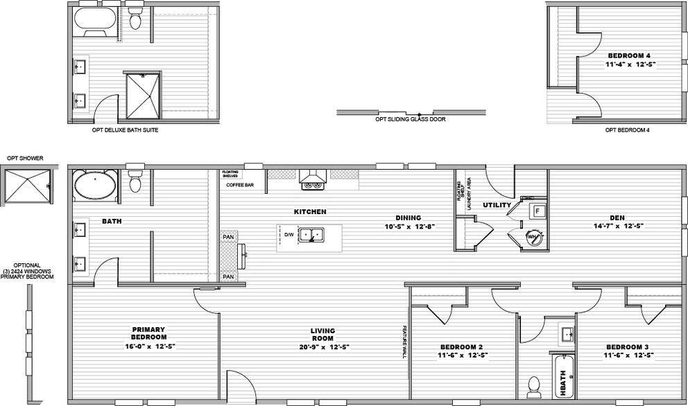 2101 Camp Rawls Road Wagener, SC 29164 - Photo 5 of 5 Crockett floor plan