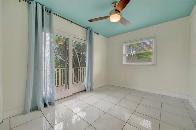 a view of a building with a swimming pool