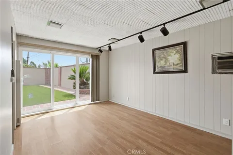 a view of outdoor space garage and window