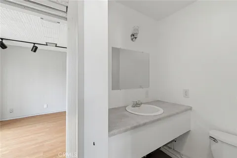 a picture of a bench in a building