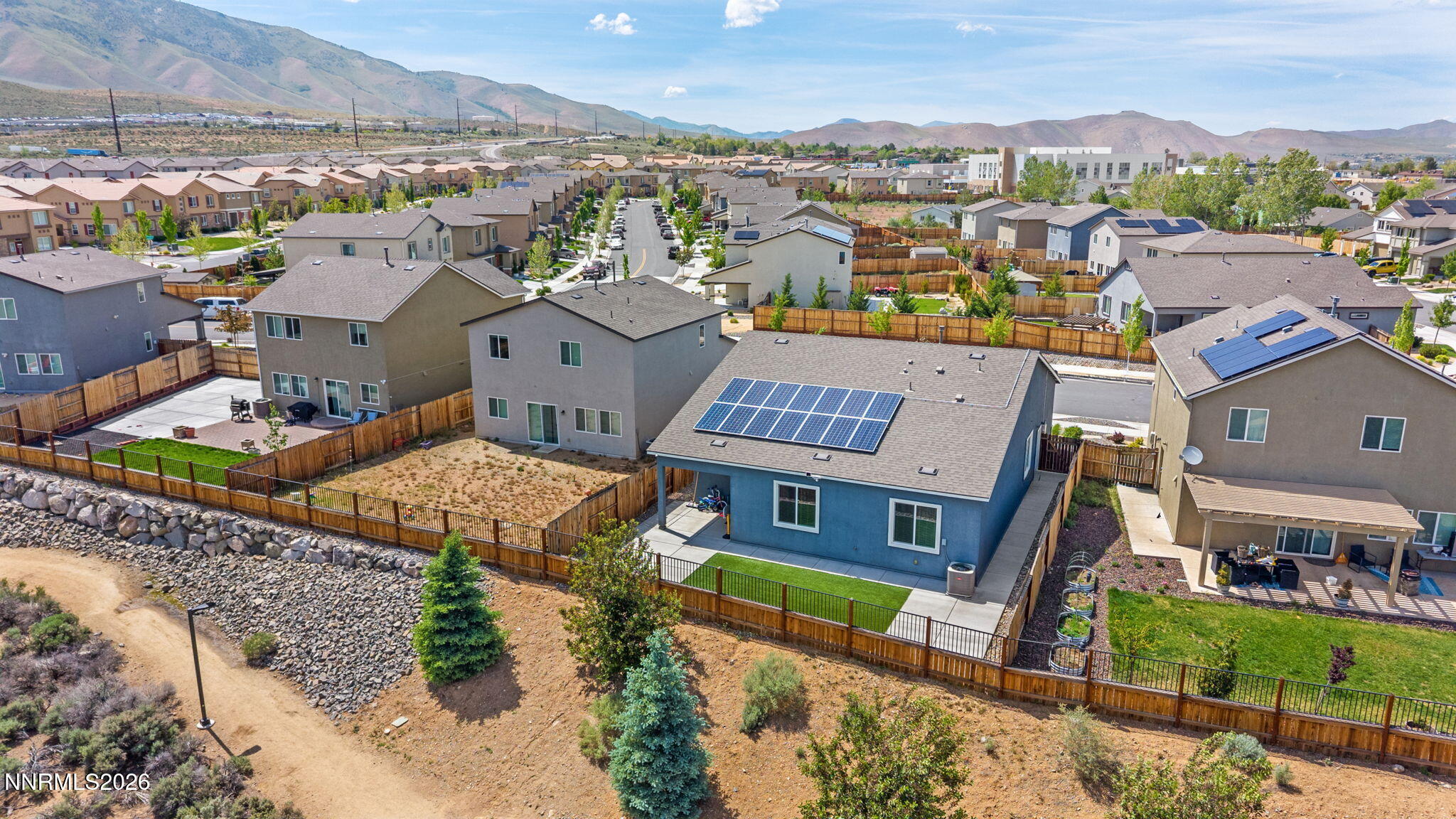 9708 Sea Glass Drive Reno, NV 89506 - Photo 51 of 51 an aerial view of residential houses with a city view