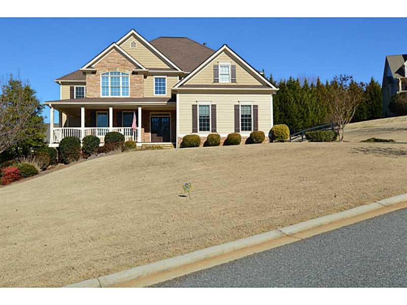6405 Riley Ridge Way Cumming, GA 30028 - Photo 1 of 1 Exterior Front. Beautiful home on large, fenced, cul de sac lot
