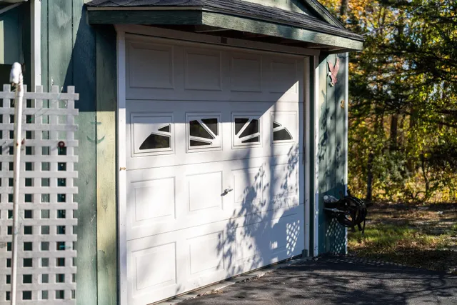 a view of a yard with an outdoor space
