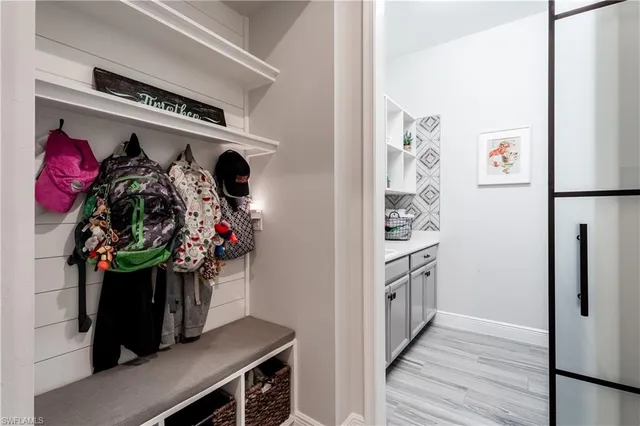 a view of a walk in closet