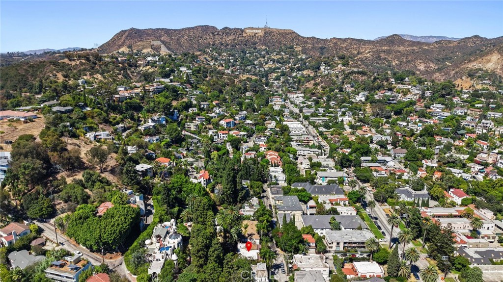 2258 Helios Drive Los Angeles, CA 90068 - Photo 19 of 27 an aerial view of residential houses with street and trees