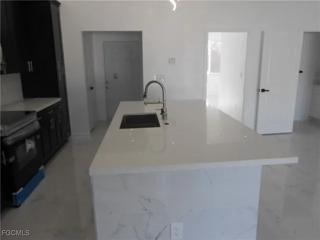 a close view of a sink and dishwasher in kitchen