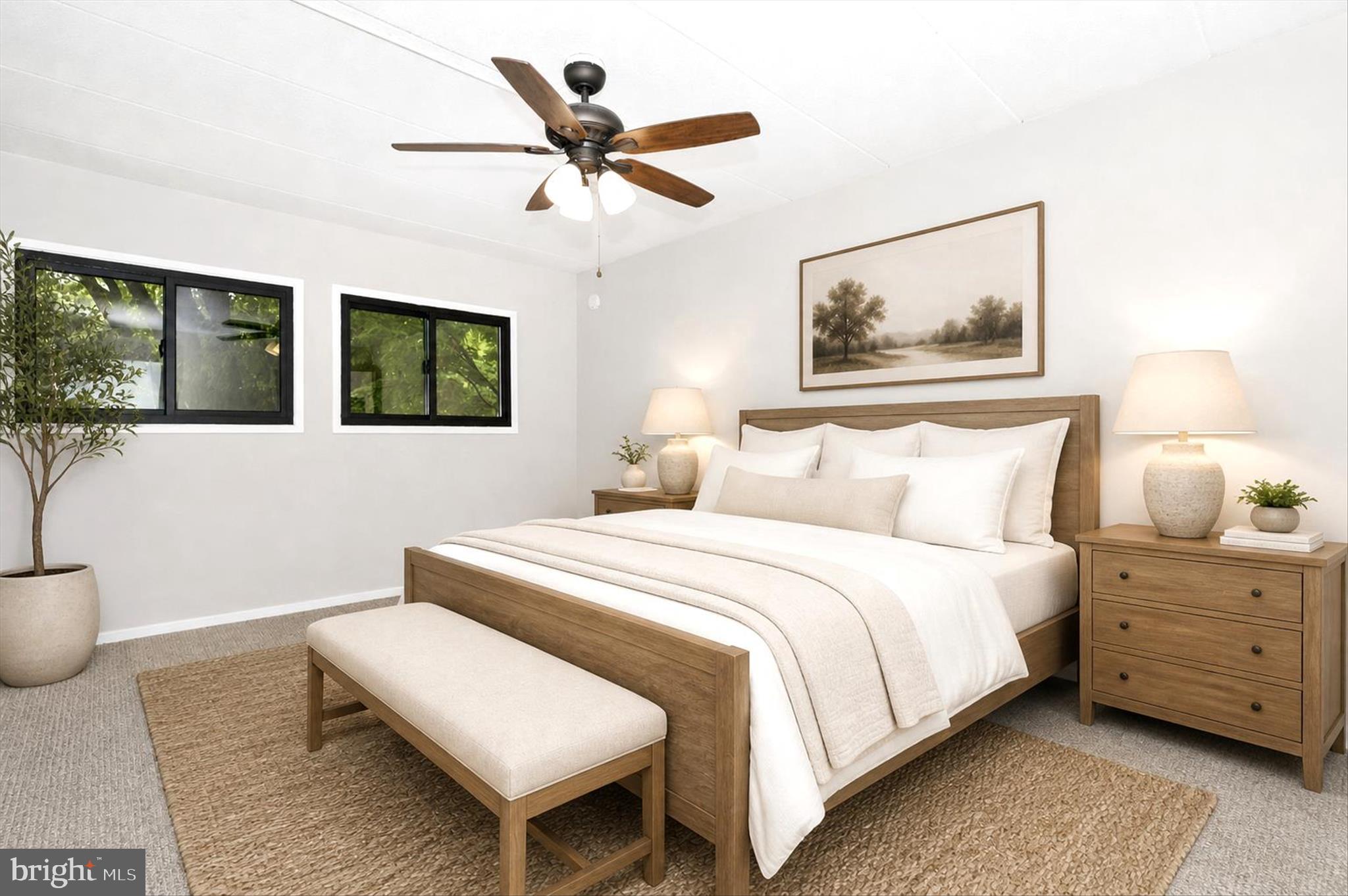5713 Harpers Farm Road, Unit C Columbia, MD 21044 - Photo 22 of 42 Primary Bedroom Virtually Staged