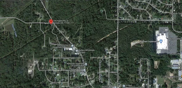 a view of a house with a large tree