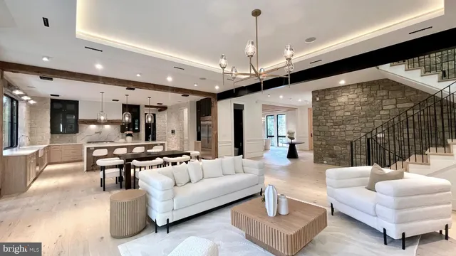 a view of balcony with wooden floor and fence