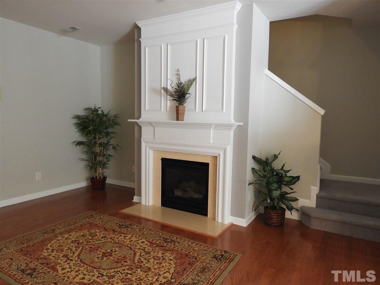 7245 Racine Way Raleigh, NC 27690 - Photo 29 of 29 a living room with furniture and a fireplace