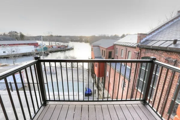 a view of city from a balcony