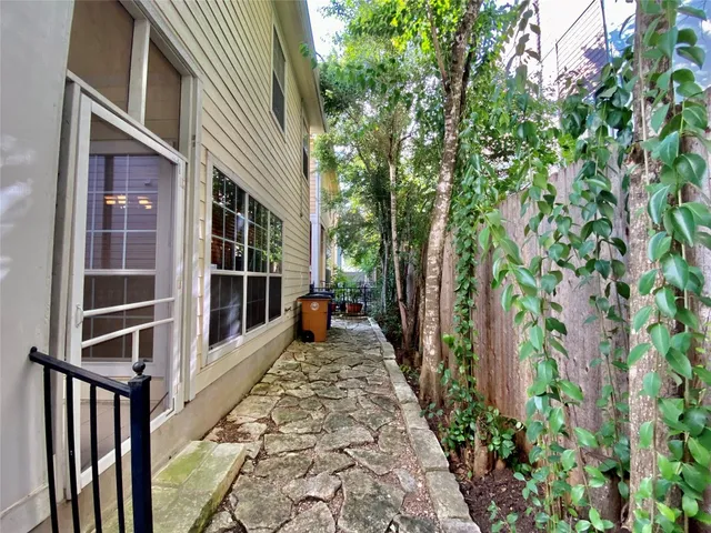 a view of front door