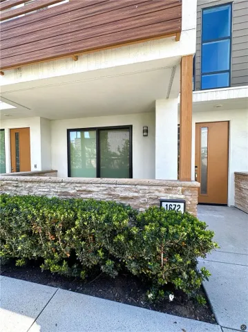 a view of a entryway front of a house