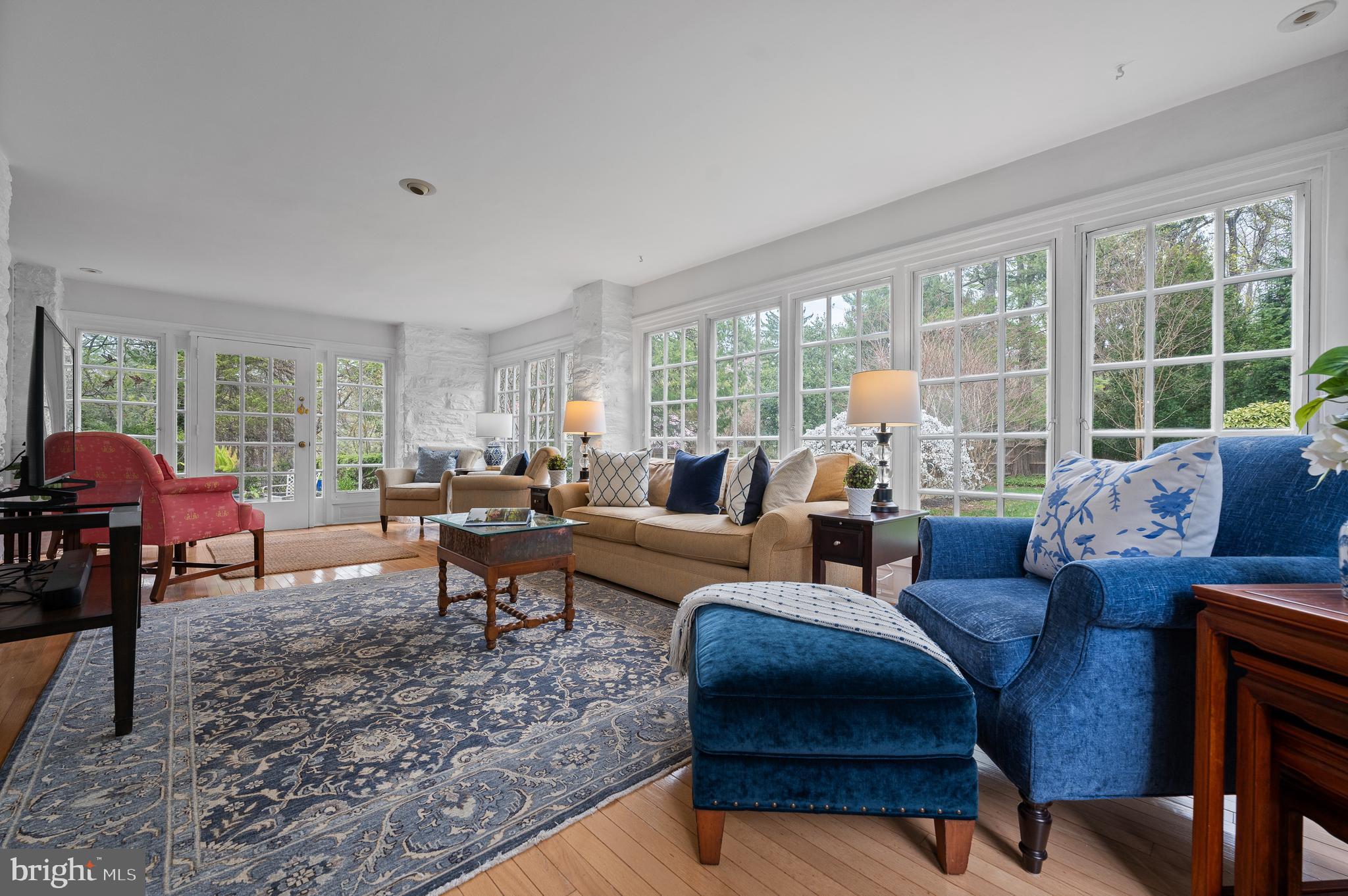 3 Canterbury Lane Wayne, PA 19087 - Photo 14 of 57 a living room with furniture and a large window