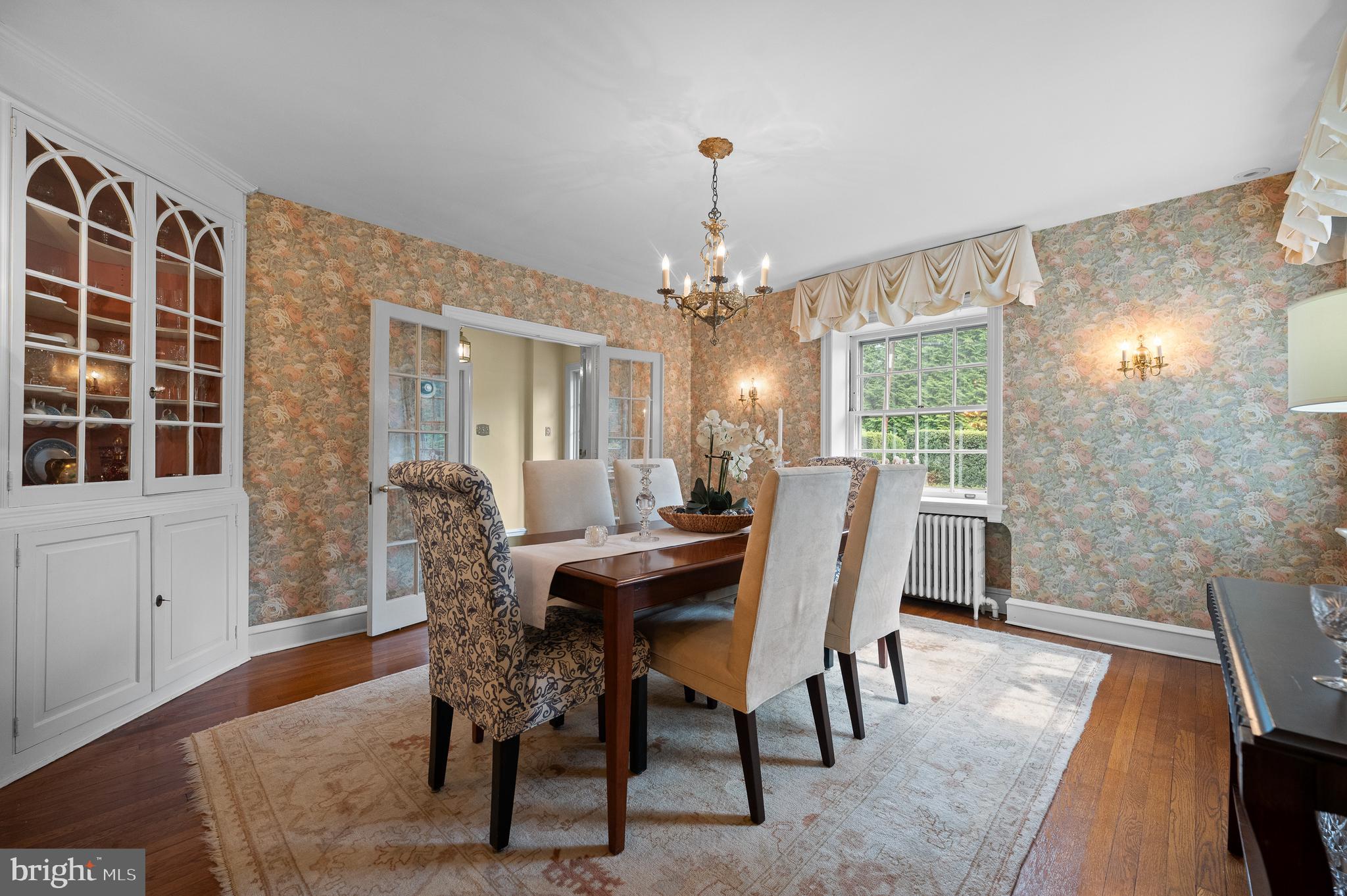 3 Canterbury Lane Wayne, PA 19087 - Photo 19 of 57 a view of a dining room with furniture and chandelier
