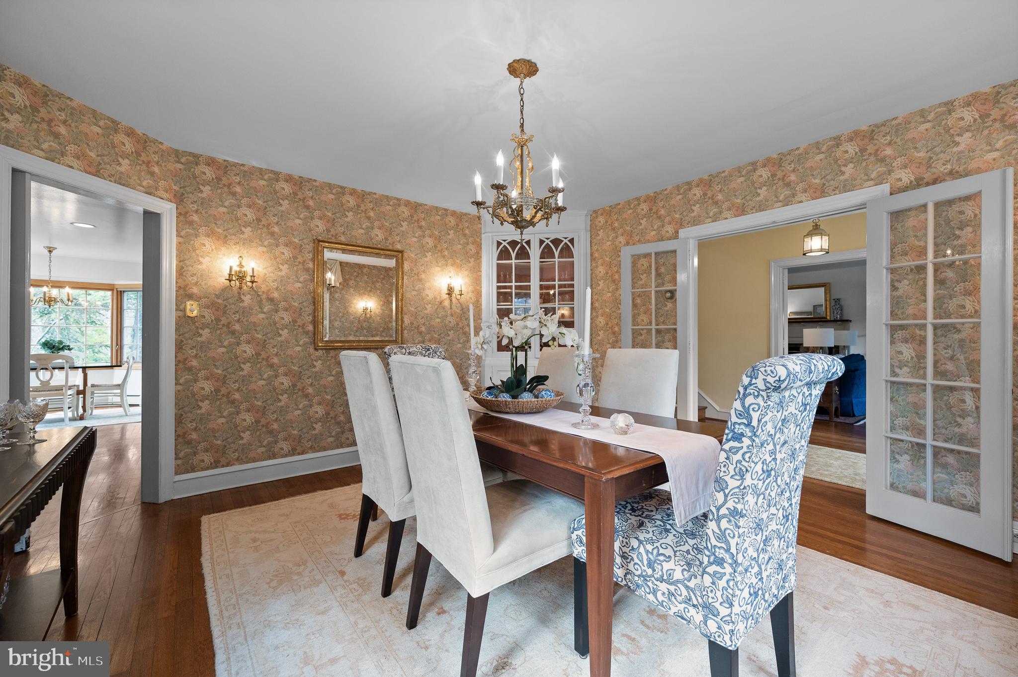 3 Canterbury Lane Wayne, PA 19087 - Photo 20 of 57 a view of a dining room with furniture and wooden floor