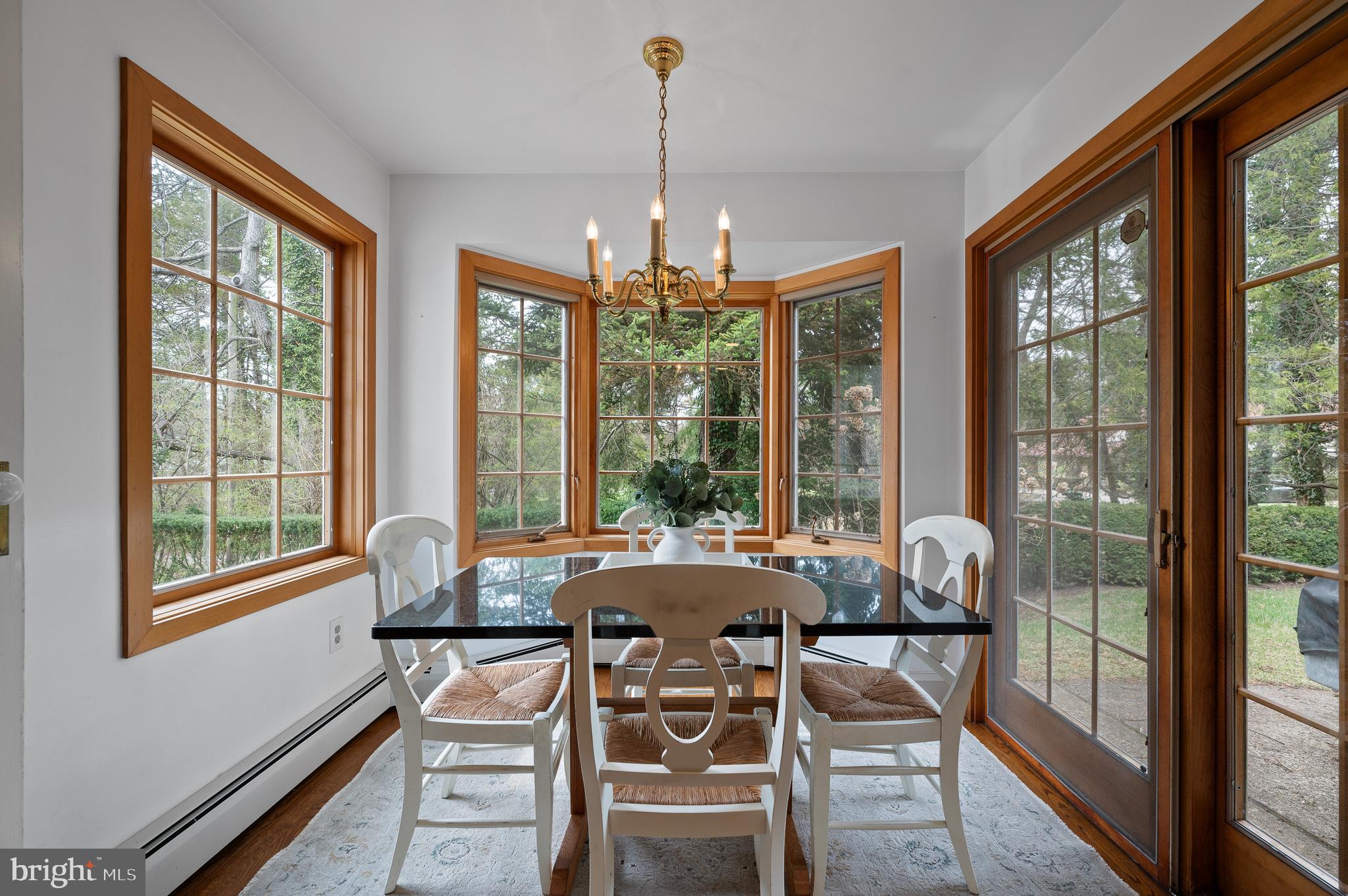 3 Canterbury Lane Wayne, PA 19087 - Photo 23 of 57 a dining room with furniture large windows and wooden floor